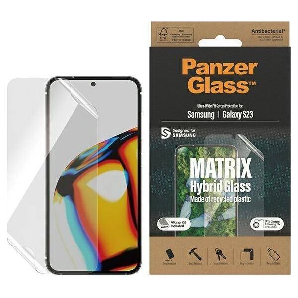 PanzerGlass Szkło hybrydowe do Samsunga Galaxy S23 PanzerGlass Matrix