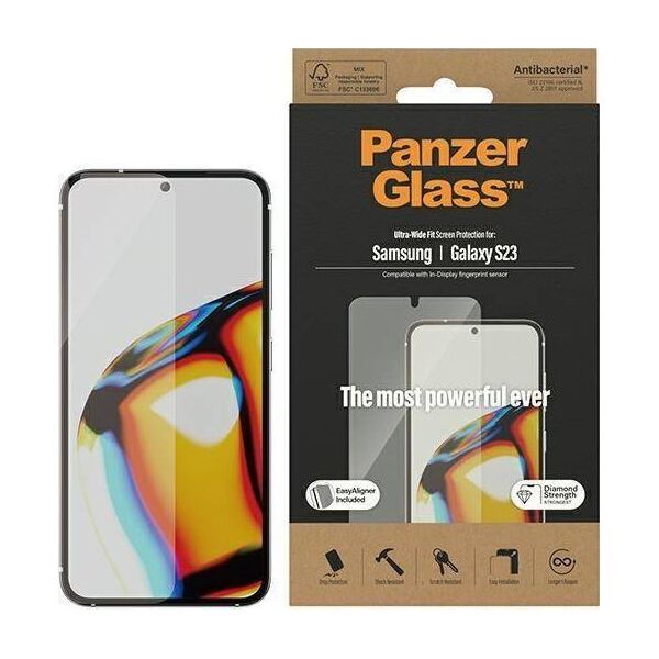 PanzerGlass Szkło hartowane z aplikatorem do Samsung Galaxy S23 PanzerGlass™ Ultra-Wide Fit