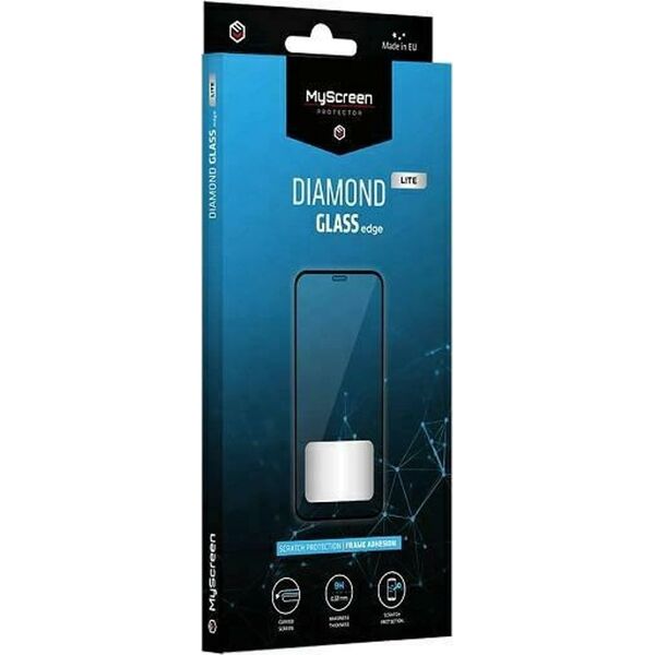 MyScreen Protector Motorola Moto G13/G23 - Szkło hartowane na lekko zaokrąglone ekrany DIAMOND GLASS LITE edge FULL GLUE