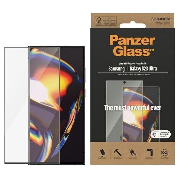 PanzerGlass Panzerglass Szkło hartowane Ultra-Wide FIT Samsung S23 Ultra S918