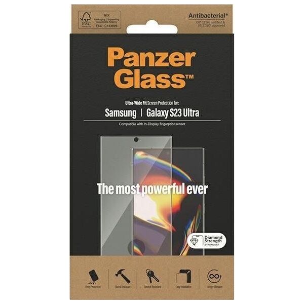 PanzerGlass Panzerglass Szkło hartowane Ultra-Wide FIT Samsung S23 Ultra S918