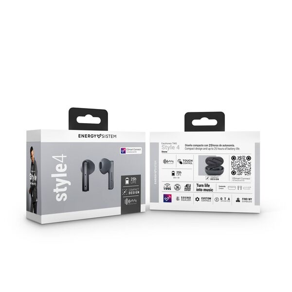 Słuchawki Energy Sistem Style 4 szare (453504)