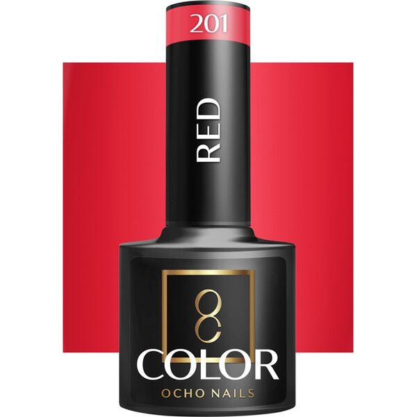 Activeshop OCHO NAILS Lakier hybrydowy red 201 -5 g