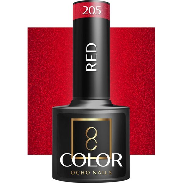 Activeshop OCHO NAILS Lakier hybrydowy red 205 -5 g