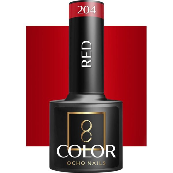 Activeshop OCHO NAILS Lakier hybrydowy red 204 -5 g