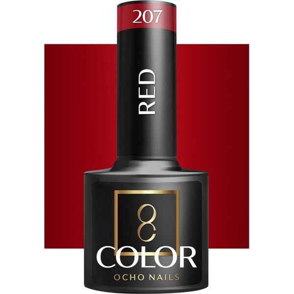 Activeshop OCHO NAILS Lakier hybrydowy red 207 -5 g