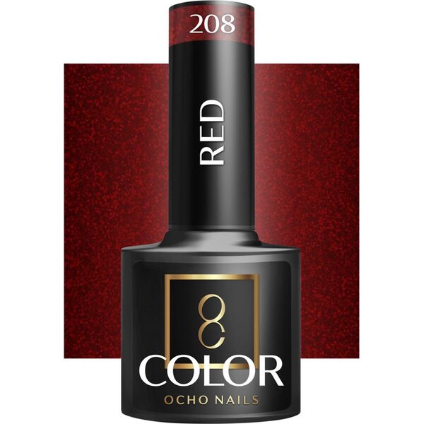 Activeshop OCHO NAILS Lakier hybrydowy red 208 -5 g