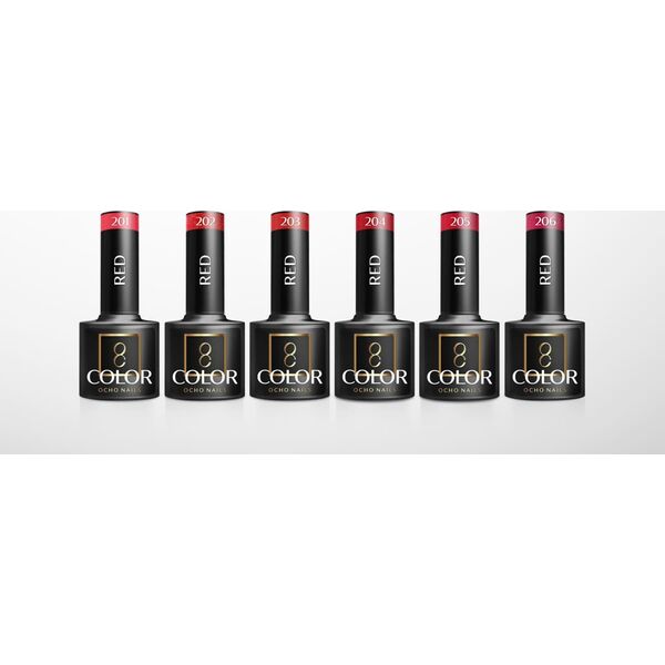 Activeshop OCHO NAILS Lakier hybrydowy red 208 -5 g