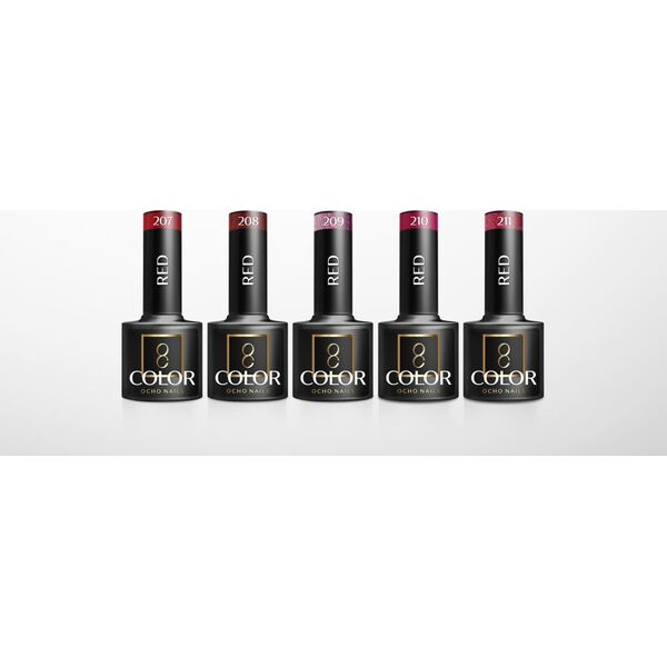 Activeshop OCHO NAILS Lakier hybrydowy red 208 -5 g