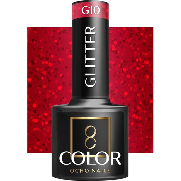 Activeshop OCHO NAILS Lakier hybrydowy glitter G10 -5 g