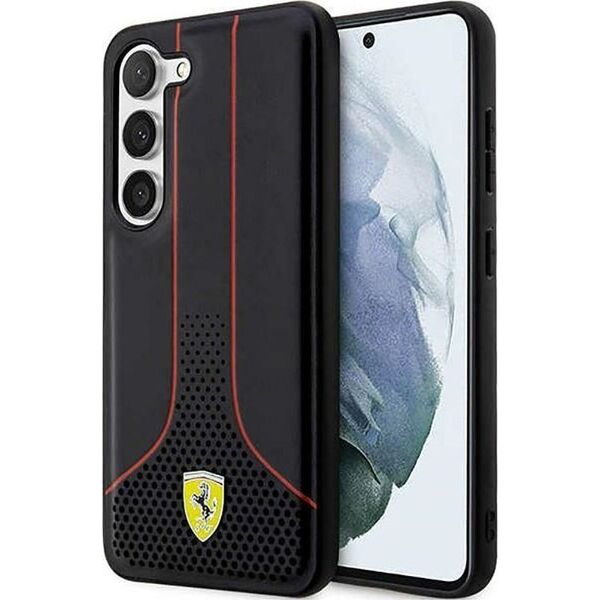 Ferrari Ferrari Perforated 296P Collection - Etui Samsung Galaxy S23+ (czarny)