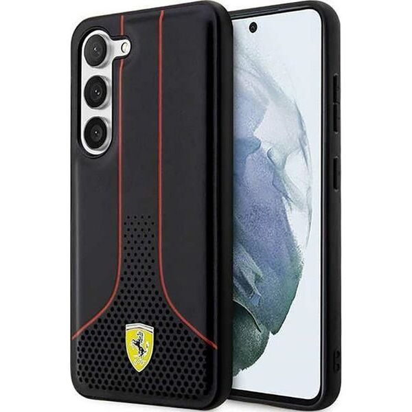 Ferrari Ferrari Perforated 296P Collection - Etui Samsung Galaxy S23 (czarny)