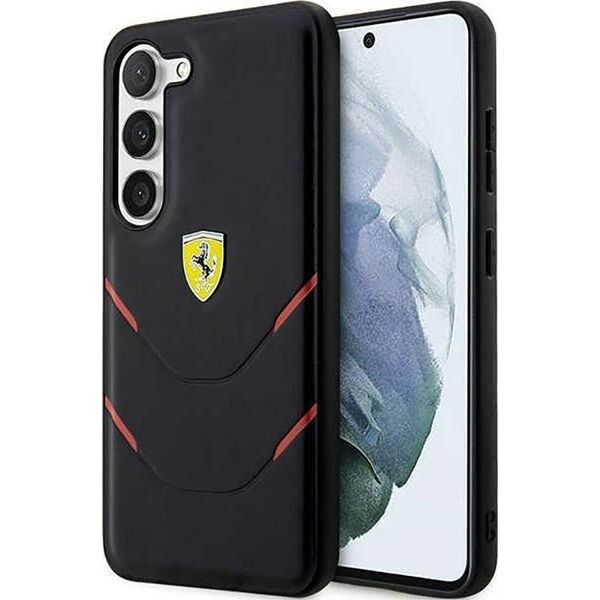 Ferrari Ferrari Hot Stamp Lines - Etui Samsung Galaxy S23+ (czarny)