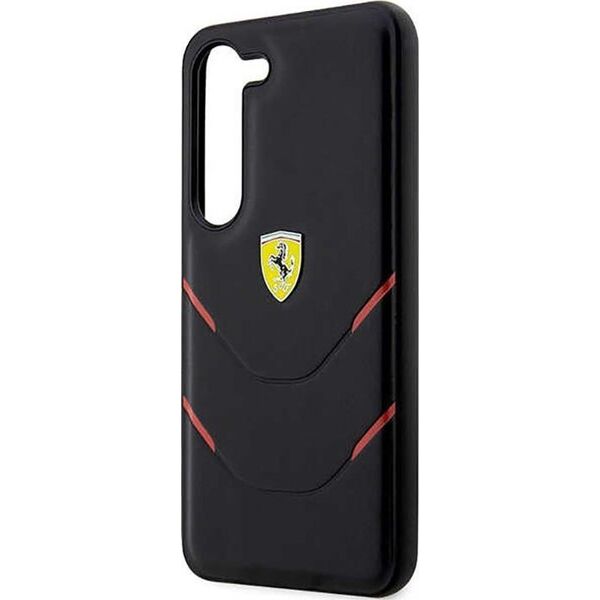 Ferrari Ferrari Hot Stamp Lines - Etui Samsung Galaxy S23+ (czarny)