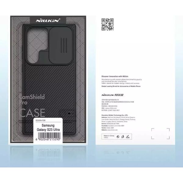 Nillkin Etui Nillkin CamShield Pro do Samsung Galaxy S23 Ultra (Czarne) uniwersalny