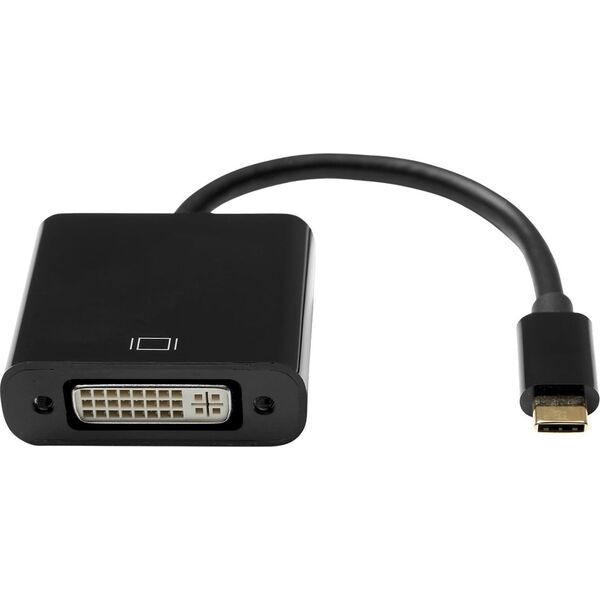 Adapter AV ProXtend ProXtend USB-C (M) to DVI-I 24+5 (F) Adapter, Black 10CM