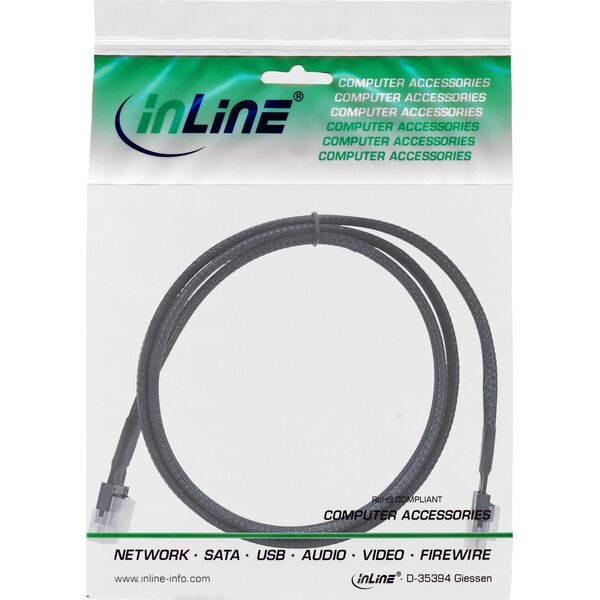 InLine InLine® Slim SAS Kabel, SFF-8654 zu SFF-8654, 24Gb/s, 0,5m
