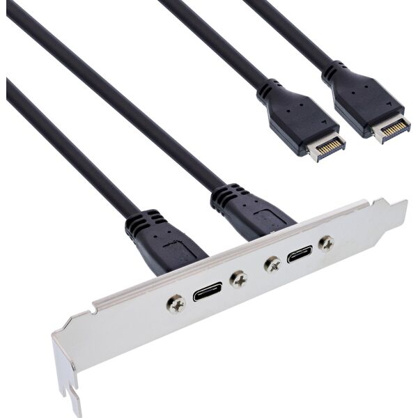 InLine InLine® Slot bracket USB Type-C to USB 3.1 front panel Key-A internal, 0.5m