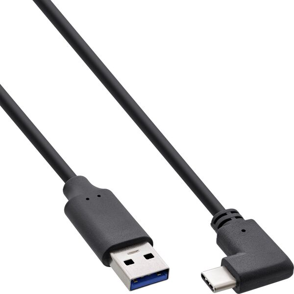 Kabel USB InLine USB-A - USB-C 2 m Czarny (35712W)