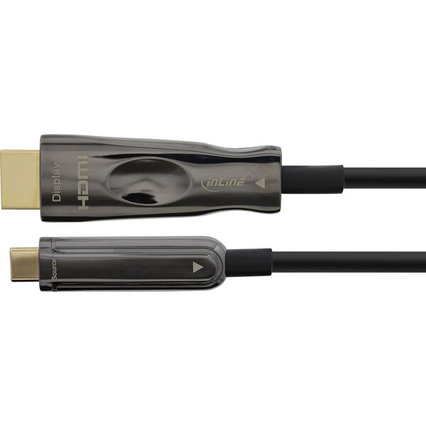 Kabel USB InLine USB-C - HDMI 15 m Czarny (64215A)