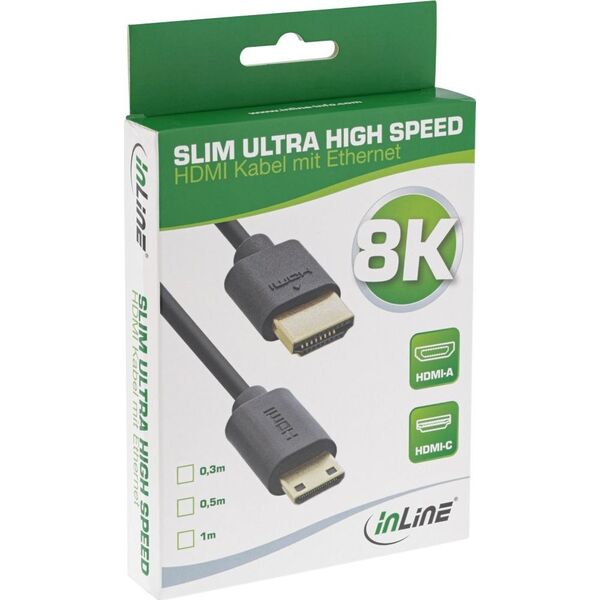 Kabel InLine HDMI - HDMI 1 m czarny (17901C)