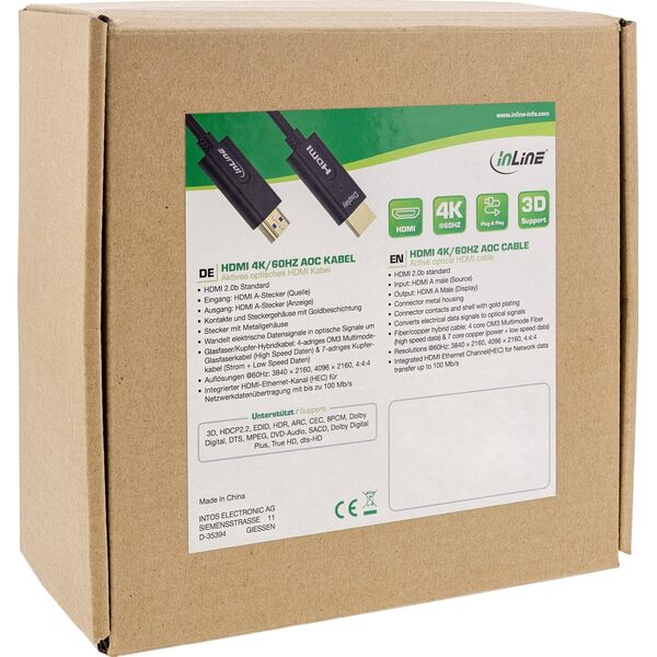Kabel InLine HDMI - HDMI 100m czarny (17599O)