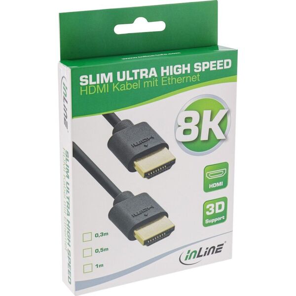 Kabel InLine HDMI - HDMI 2m czarny (17902S)