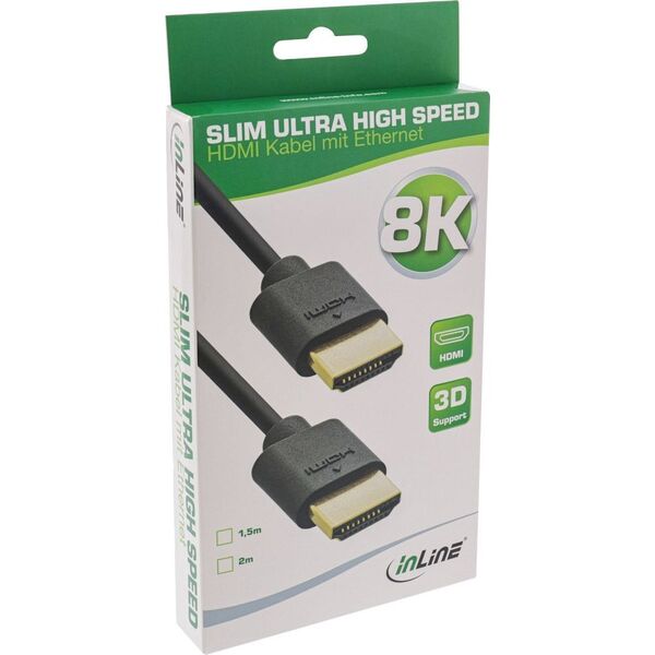 Kabel InLine HDMI - HDMI 1.5m czarny (17911S)