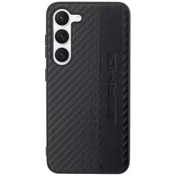 Mercedes Etui AMG do Samsung Galaxy S23+ Plus HardCase Carbon Stripe&Embossed czarny