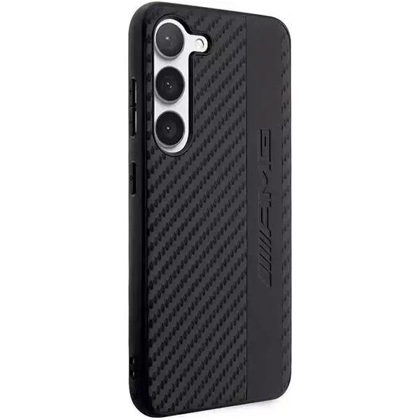 Mercedes Etui AMG do Samsung Galaxy S23+ Plus HardCase Carbon Stripe&Embossed czarny