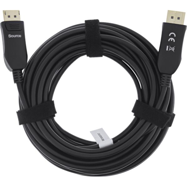Kabel InLine InLine® DisplayPort 1.4 AOC cable active, 8K4K, black, gold, 30m