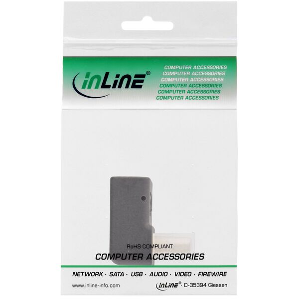 Adapter AV InLine InLine® DisplayPort Adaptor, DisplayPort male/female downward angled