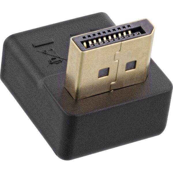 Adapter AV InLine InLine® DisplayPort Adaptor, DisplayPort male/female upward angled