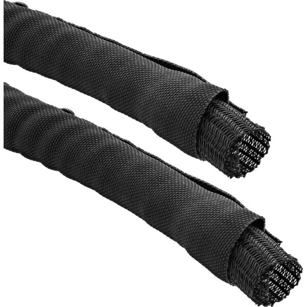 Organizer InLine InLine® Self Closing Sleeving, black, 10mm diameter, 1m
