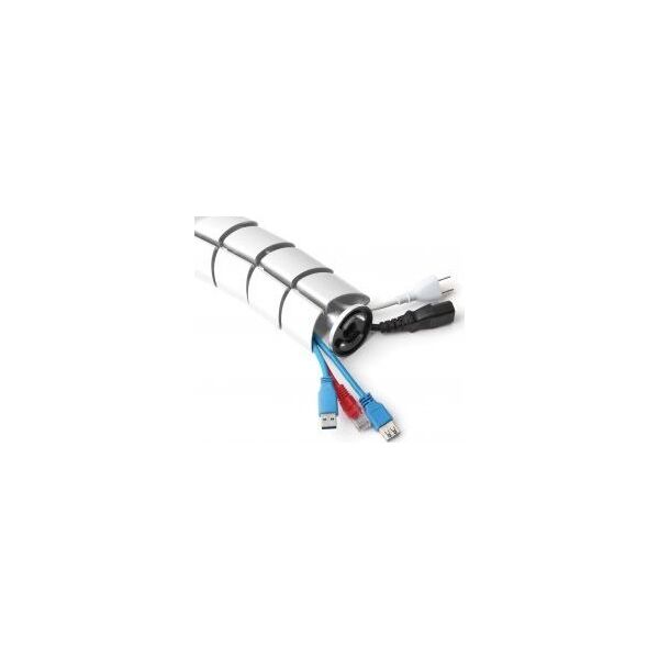 Organizer InLine InLine® Cable duct flexible, vertical for tables, 2 chambers, 0.80m, white