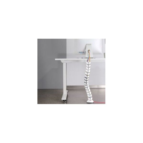 Organizer InLine InLine® Cable duct flexible, vertical for tables, 2 chambers, 0.80m, white