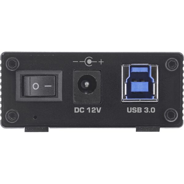 HUB USB InLine InLine® USB 3.2 Gen.1 7 Port Hub Aluminium Case with 2.5A Power Supply black