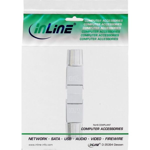 InLine InLine® Cable connector Cat.6A, shielded, tool free coupler