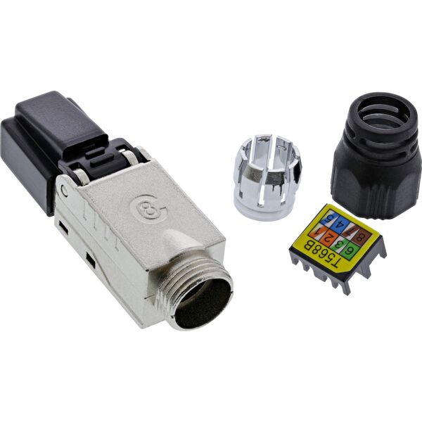 InLine InLine® RJ45 plug Cat.8.1 2000MHz, field-installable, shielded, with screw cap
