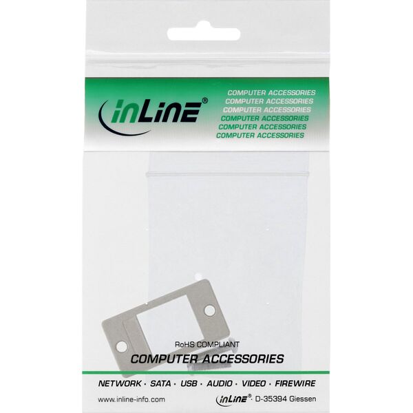 InLine InLine® Keystone SNAP-In Module holder, single, metal, for flat surfaces