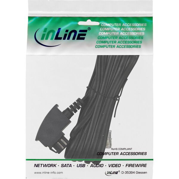 InLine InLine® TAE-N cable, TAE-N to RJ11 (6P4C), 10m