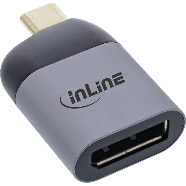 Adapter USB InLine InLine® USB Display Converter, USB Type-C male to DisplayPort female (DP Alt Mode), 8K@60Hz