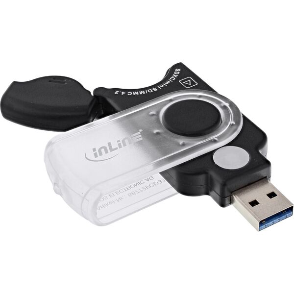 Czytnik InLine InLine® Mobile card reader USB 3.0, for SD/SDHC/SDXC, microSD