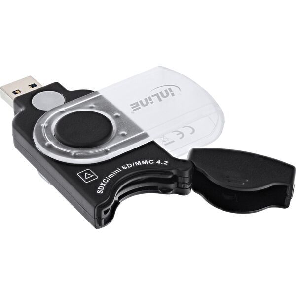 Czytnik InLine InLine® Mobile card reader USB 3.0, for SD/SDHC/SDXC, microSD