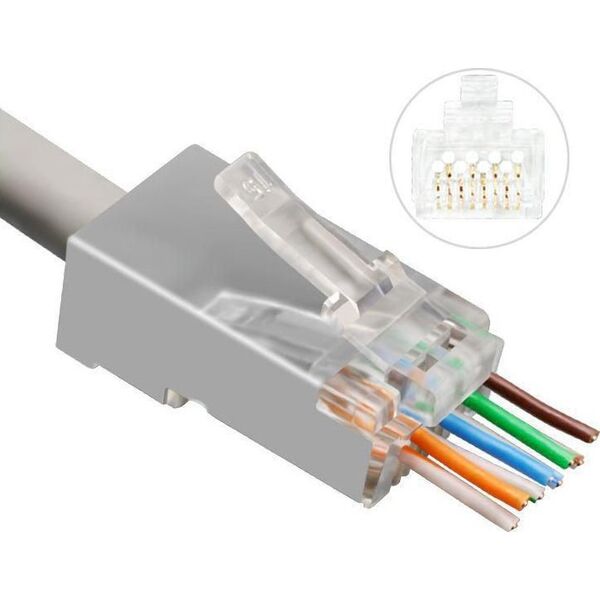 Lanview RJ45 STP plug Cat6A/Cat7 for