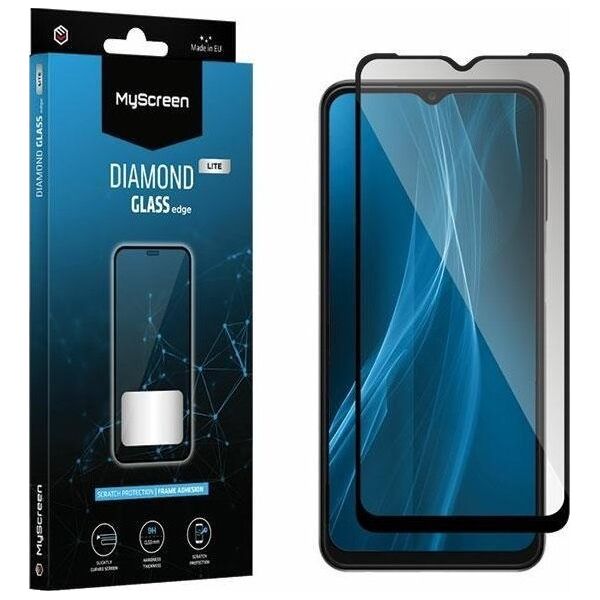 MyScreen Protector Realme C55/10 Pro - Szkło hartowane na lekko zaokrąglone ekrany DIAMOND GLASS LITE edge FULL GLUE