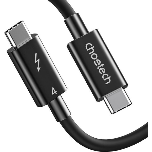 Kabel USB Choetech Thunderbolt - Thunderbolt 0.8 m Czarny (1016702)