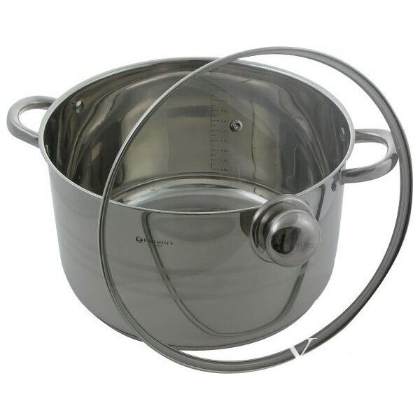 EDELHOFF INDUKCJA GARNEK stal z POKRYWKĄ 14,5L 32cm 7311