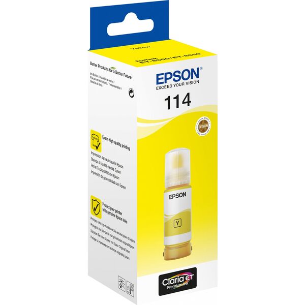 Tusz Epson Epson Yellow Ink 114 EcoTank (C13T07B440)