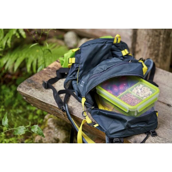 Emsa Emsa CLIP & GO Lunchbox XL, lunch box (green/transparent, with inserts)